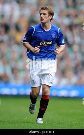 STEVEN DAVIES GLASGOW RANGERS FC CELTIC PARK GLASGOW Schottland 31. August 2008 Stockfoto