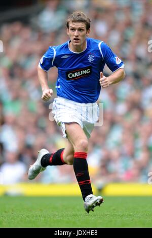 STEVEN DAVIES GLASGOW RANGERS FC CELTIC PARK GLASGOW Schottland 31. August 2008 Stockfoto