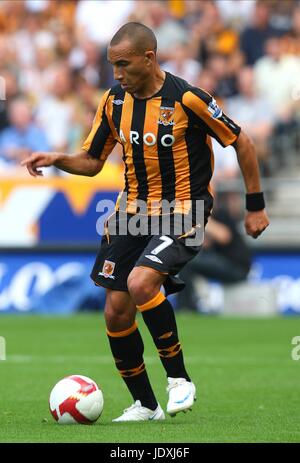 CRAIG FAGAN HULL CITY FC KC STADIUM HULL ENGLAND 30. August 2008 Stockfoto