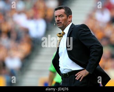 PHIL BROWN HULL CITY FC MANAGER KC STADIUM HULL ENGLAND 30. August 2008 Stockfoto