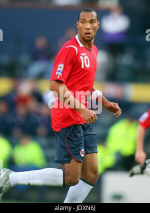 JOHN CAREW Norwegen HAMPDEN PARK GLASGOW Schottland 11. Oktober 2008 Stockfoto