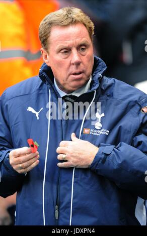 HARRY REDKNAPP TOTTENHAM HOTSPUR FC MANAGER CITY OF MANCHESTER STADIUM MANCHESTER 9. November 2008 Stockfoto