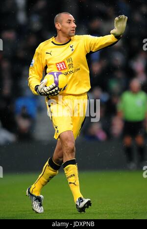 HEURELHO GOMES TOTTENHAM HOTSPUR FC CITY OF MANCHESTER STADIUM MANCHESTER 9. November 2008 Stockfoto