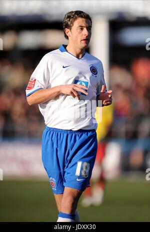 MICHAEL MACKAY HARTLEPOOL UNITED FC VICTORIA PARK HARTLEPOOL ENGLAND 3. Januar 2009 Stockfoto