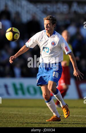 MICHAEL MACKAY HARTLEPOOL UNITED FC VICTORIA PARK HARTLEPOOL ENGLAND 3. Januar 2009 Stockfoto