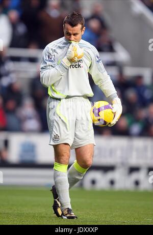 SHAY gegeben NEWCASTLE UNITED FC St. JAMES PARK NEWCASTLE ENGLAND 10. Januar 2009 Stockfoto