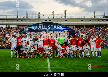 Liebe Spiel Dimitar Berbatov Fondation und Luis Figo Foundation Stockfoto