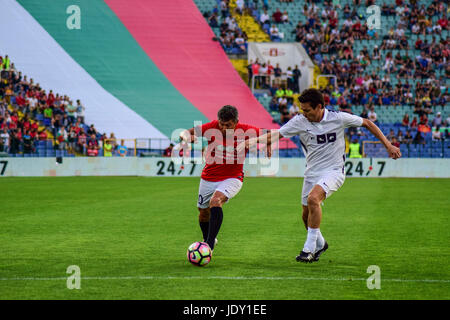 Liebe Spiel Dimitar Berbatov Fondation und Luis Figo Foundation Stockfoto