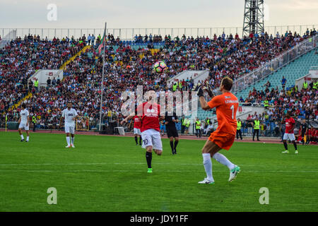 Liebe Spiel Dimitar Berbatov Fondation und Luis Figo Foundation Stockfoto