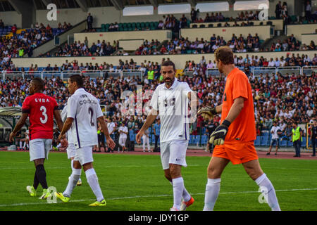 Liebe Spiel Dimitar Berbatov Fondation und Luis Figo Foundation Stockfoto