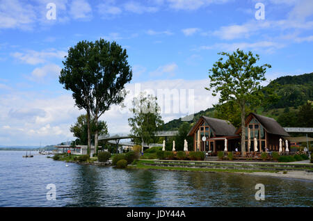 Uferpromenade am Bodensee, Sipplingen Stockfoto