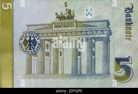 Alten Fife D-Mark Banknote, Bill Stockfoto