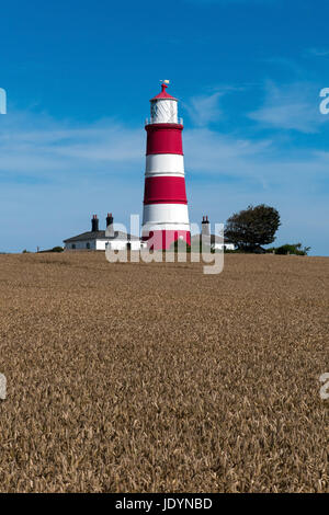 Happisburgh Lighthouse, das einzige unabhängig laufen Leuchtturm in Großbritannien, Happisburgh, Norfolk, England, Großbritannien Stockfoto
