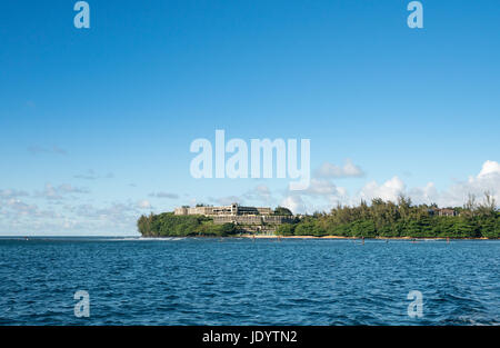 Hotel auf der Landzunge am Hanalei auf Kauai, Hawaii Stockfoto