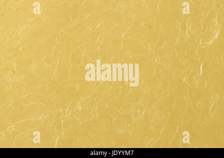 Closeup detaliert gelbe Recycling-Papier Textur Hintergrund. Stockfoto