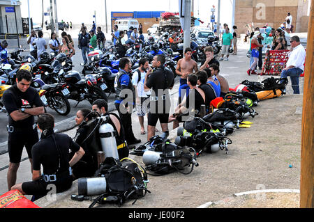 Blick auf die Straße von Salvador Bahia, Brasilien, Südamerika am 11.03.2011 Stockfoto
