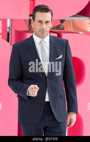 London, UK. 21. Juni 2017. Schauspieler Jon Hamm kommt für die Europäische Premiere von Baby-Treiber unter der Regie von Edgar Wright. Bildnachweis: Bettina Strenske/Alamy Live-Nachrichten Stockfoto