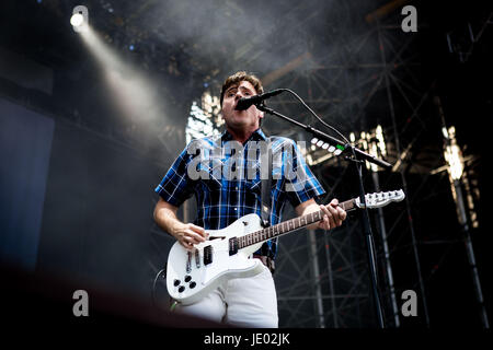 Mailand, Italien 21. Juni Jimmy Eat World live auf Ippodromo San Siro © Roberto Finizio / Alamy Live News Stockfoto