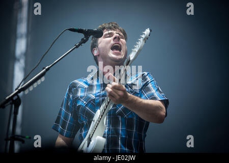 Mailand, Italien 21. Juni Jimmy Eat World live auf Ippodromo San Siro © Roberto Finizio / Alamy Live News Stockfoto