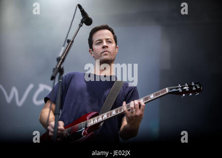 Mailand, Italien 21. Juni Jimmy Eat World live auf Ippodromo San Siro © Roberto Finizio / Alamy Live News Stockfoto