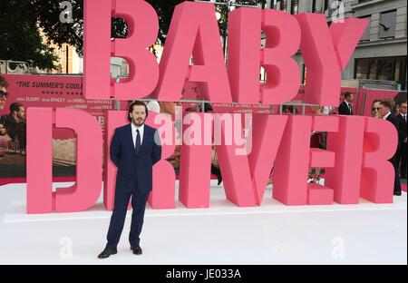 London, UK. 21. Juni 2017. Edgar Wright, Baby Driver - Europäische Filmpremiere, Leicester Square, London UK, 21. Juni 2017, Foto von Richard Goldschmidt Credit: Rich Gold/Alamy Live News Stockfoto