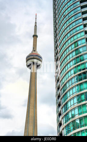 CN Tower in der Innenstadt von Toronto, Kanada Stockfoto