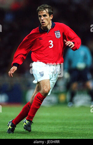 PHILIP NEVILLE ENGLAND & MANCHESTER UNITED FC 31. Mai 2000 Stockfoto