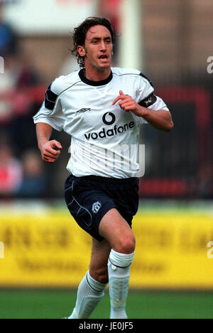 JONATHAN GREENING MANCHESTER UNITED FC SCARBOROUGH YORKSHIRE ENGLAND 28. Juli 2000 Stockfoto