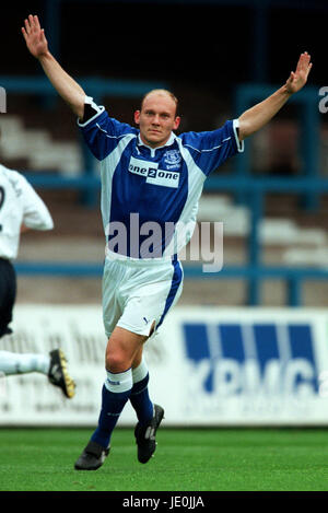 THOMAS GRAVESEN EVERTON FC 31. Juli 2000 Stockfoto