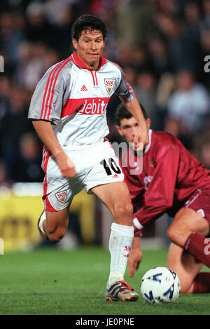 KRASSIMIR BALAKOV VFB STUTTGART TYNECASTLE STADIUM EDINBURGH Schottland 28. September 2000 Stockfoto