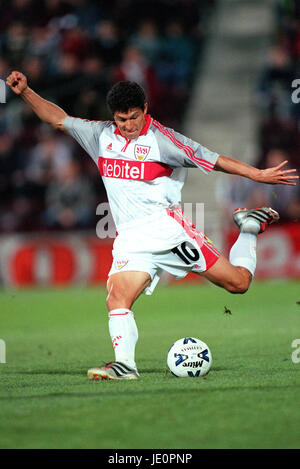 KRASSIMIR BALAKOV VFB STUTTGART TYNECASTLE STADIUM EDINBURGH Schottland 28. September 2000 Stockfoto