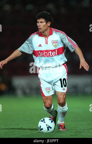 KRASSIMIR BALAKOV VFB STUTTGART TYNECASTLE STADIUM EDINBURGH Schottland 28. September 2000 Stockfoto