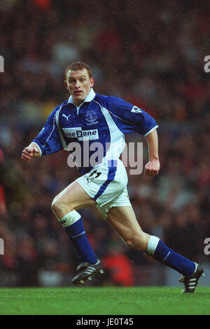 MARK PEMBRIDGE EVERTON FC LIVERPOOL ANFIELD 28. Oktober 2000 Stockfoto