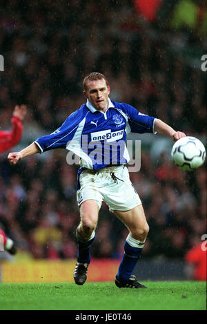 MARK PEMBRIDGE EVERTON FC LIVERPOOL ANFIELD 28. Oktober 2000 Stockfoto