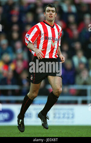 GAVIN MCCANN SUNDERLAND FC SUNDERLAND STADIUM der leichten SUNDERLAND 9. Dezember 2001 Stockfoto