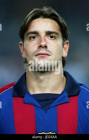 FRANCESCO COCO FC BARCELONA NOU CAMP BARCELONA 5. Dezember 2001 Stockfoto