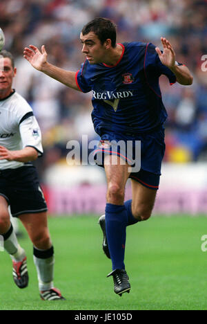 GAVIN MCCANN SUNDERLAND FC REEBOK STADIUM BOLTON ENGLAND 29. September 2001 Stockfoto