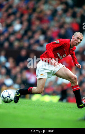 LUKE CHADWICK MANCHESTER UNITED FC MANCHESTER OLD TRAFFORD 22. September 2001 Stockfoto