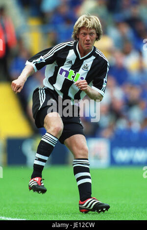 WARREN BARTON NEWCASTLE UNITED FC 19. August 2001 Stockfoto