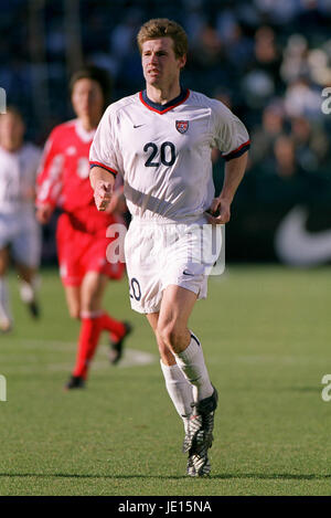 BRIAN MCBRIDE USA & COLUMBUS CREW OAKLAND kalifornische USA 27. Januar 2001 Stockfoto