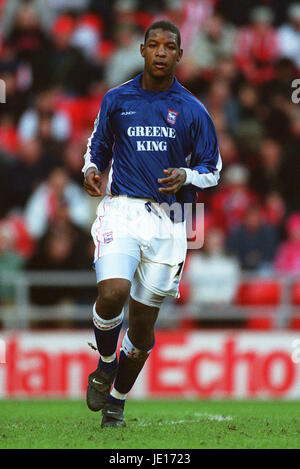 TITUS BRAMBLE IPSWICH TOWN FC Stadion von leichten SUNDERLAND ENGLAND 27. Januar 2001 Stockfoto