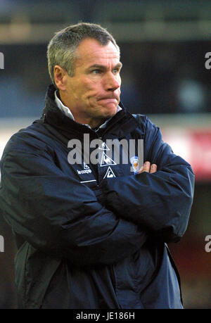 PETER TAYLOR LEICESTER CITY FC-MANAGER 17. Februar 2001 Stockfoto