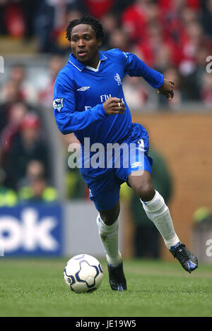 CELESTINE BABAYARO CHELSEA FC ANFIELD LIVERPOOL 24. März 2002 Stockfoto