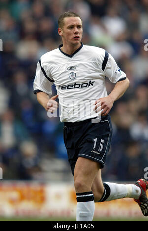 KEVIN NOLAN BOLTON WANDERERS FC REEBOK STADIUM BOLTON 30. März 2002 Stockfoto