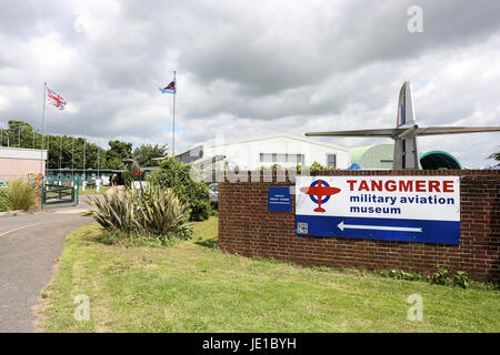 Allgemeine Ansichten des Tangmere Military Aviation Museum, Tangmere, in der Nähe von Chichester, West Sussex, UK. Stockfoto