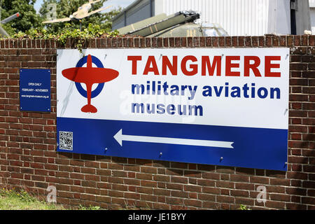 Allgemeine Ansichten des Tangmere Military Aviation Museum, Tangmere, in der Nähe von Chichester, West Sussex, UK. Stockfoto