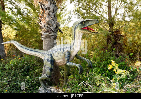 Große Dinosaurier auf dem Display an der Cabazon Dinosaur Museum in Cabazon, Kalifornien. Stockfoto