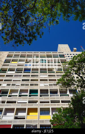 Unité d ' Habitation oder Cite Radieuse Hochhaus Wohnungen von Le Corbusier Marseille oder Marseille Frankreich Stockfoto