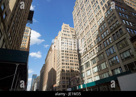 1920er Jahren Bürogebäude Nachschlagen von Seventh Avenue Midtown New York City USA Stockfoto