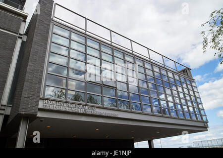 die Diller von Fürstenberg Gebäude Sitz der high Line erhöht Park Gehweg New York City USA Stockfoto